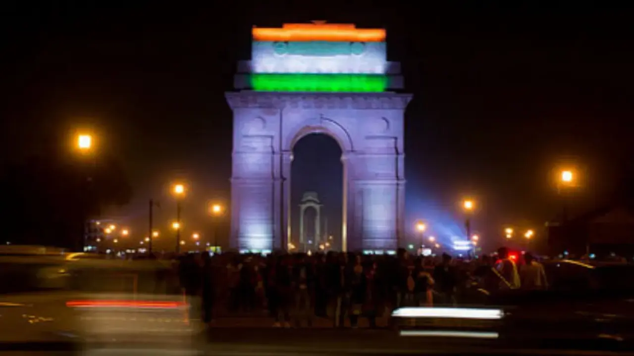 Traveler photographing a heritage monument in Delhi